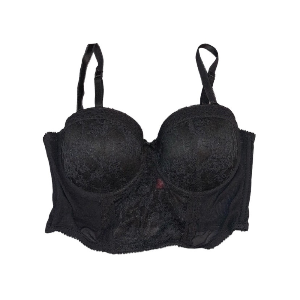 BLUSH Bustier Bra Black Lace Top